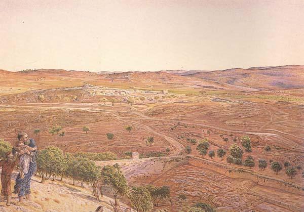 william holman hunt,o.m.,r.w.s The Plain of Rephaim from Mount Zion (mk46) Germany oil painting art